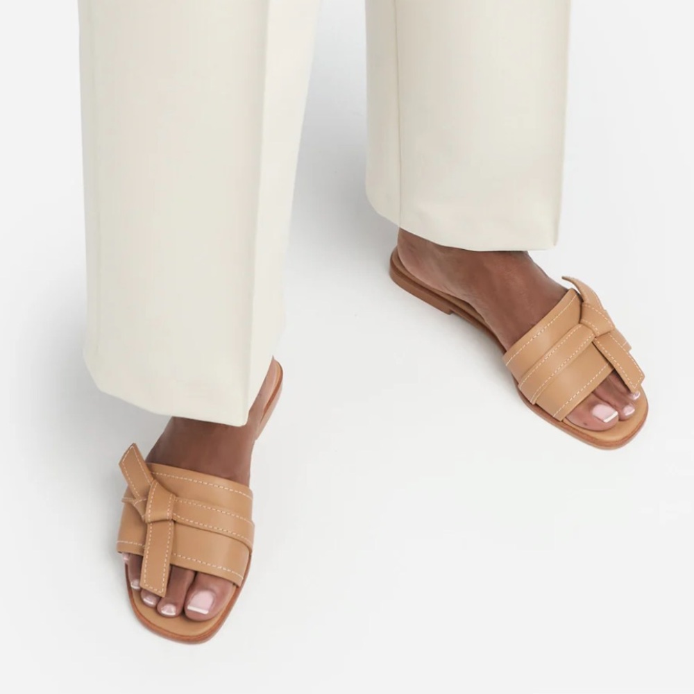 Leather Cognac Sandal